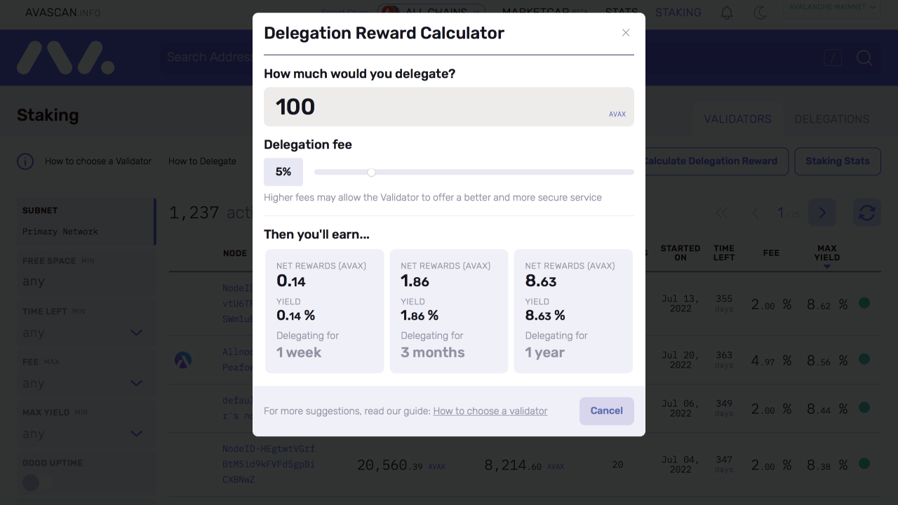 delegation-reward-calculator